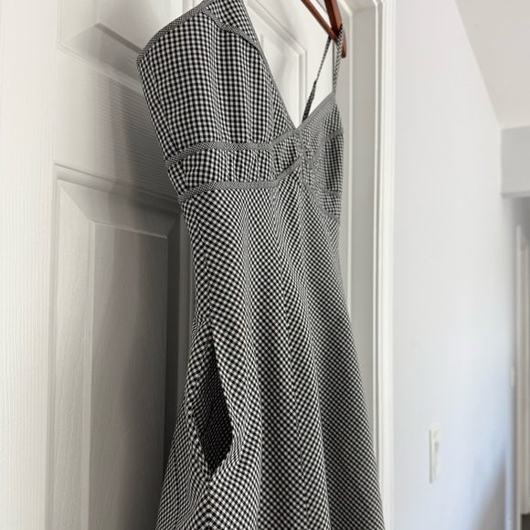 Talbots Black and White Gingham Dress with Pockets size 10P - Picture 2 of 4